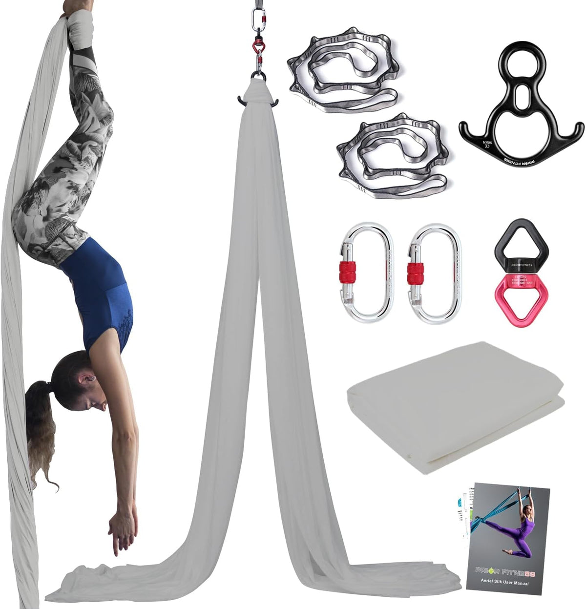 Aerial Silks Kit, SGS&CE Certified, 9/15/20Yards