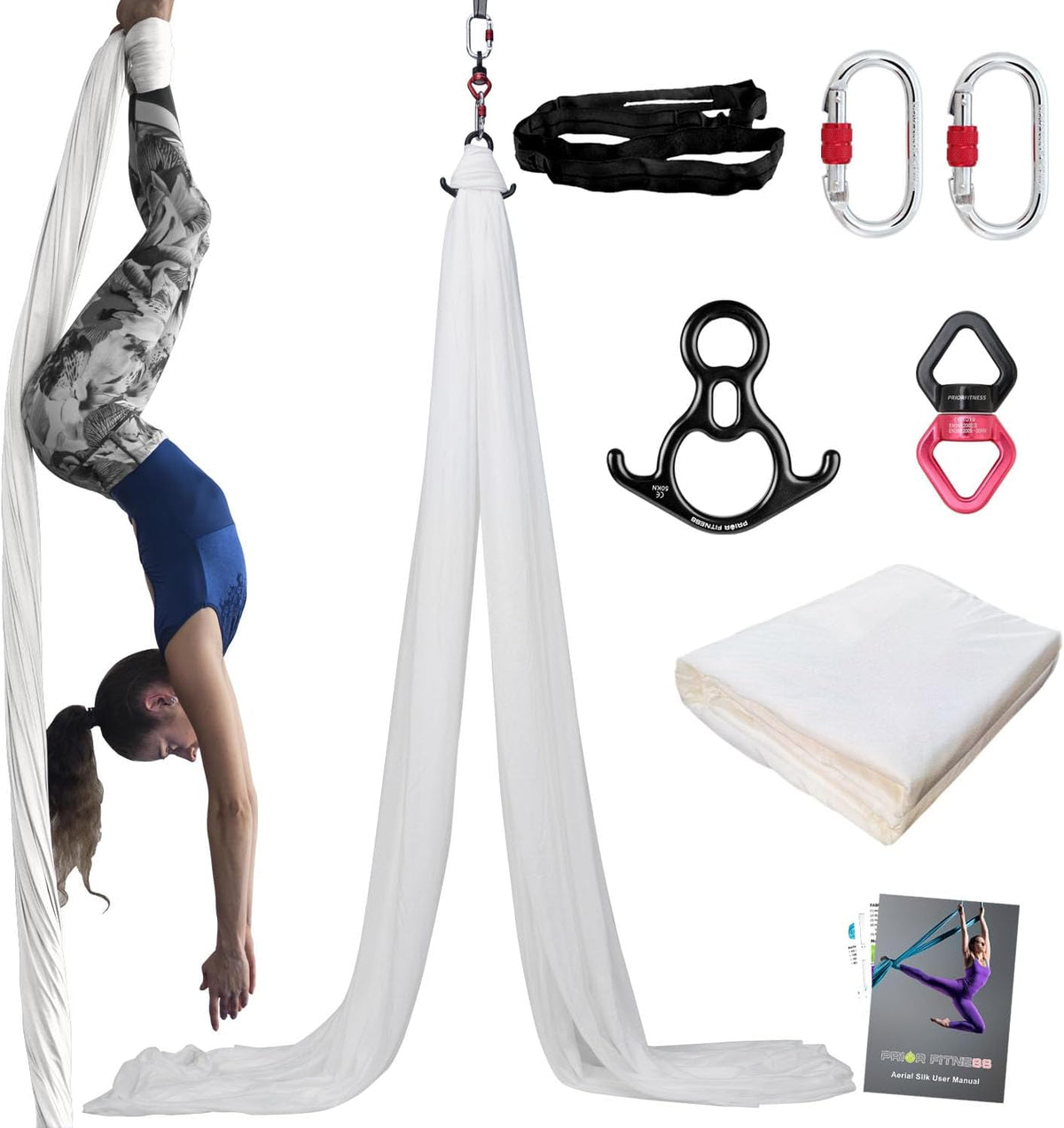 Aerial Silks Kit, SGS&CE Certified, 9/15/20Yards
