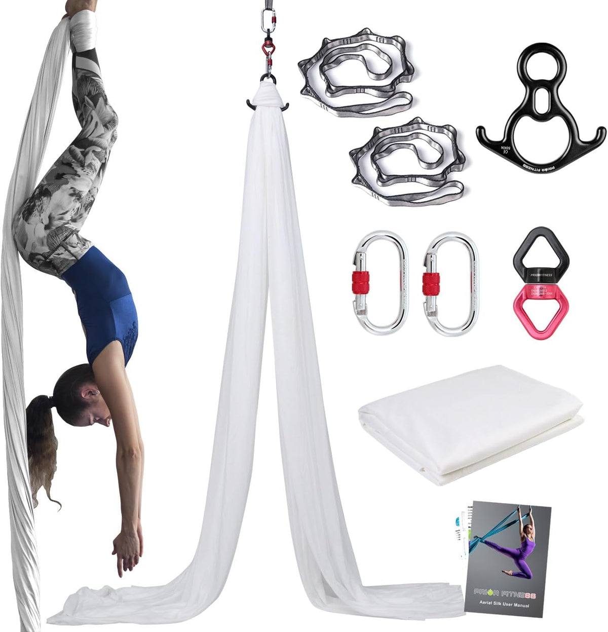Aerial Silks Kit, SGS&CE Certified, 9/15/20Yards