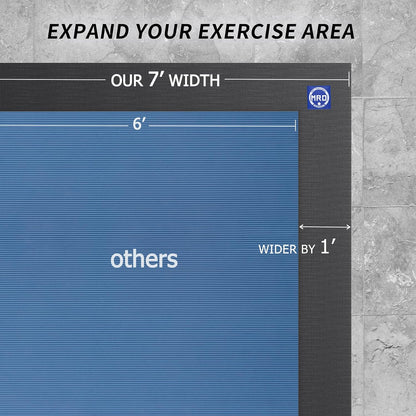 Extra Large Exercise Mat 12'x7'/9'x7'/7'x7'/7'x5'(7mm)