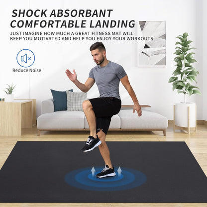 Extra Large Exercise Mat 12'x7'/9'x7'/7'x7'/7'x5'(7mm)