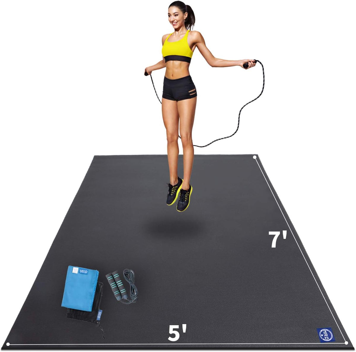 Extra Large Exercise Mat 12'x7'/9'x7'/7'x7'/7'x5'(7mm)