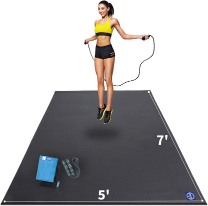 Extra Large Exercise Mat 12'x7'/9'x7'/7'x7'/7'x5'(7mm)
