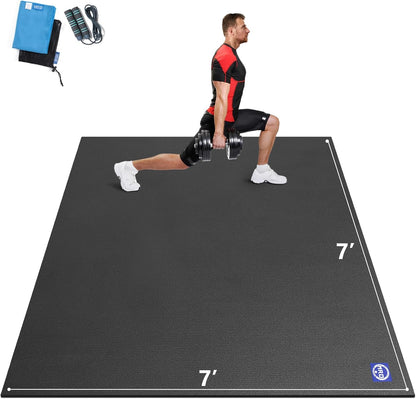 Extra Large Exercise Mat 12'x7'/9'x7'/7'x7'/7'x5'(7mm)