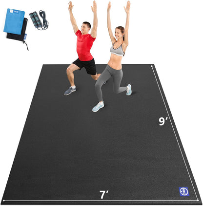 Extra Large Exercise Mat 12'x7'/9'x7'/7'x7'/7'x5'(7mm)
