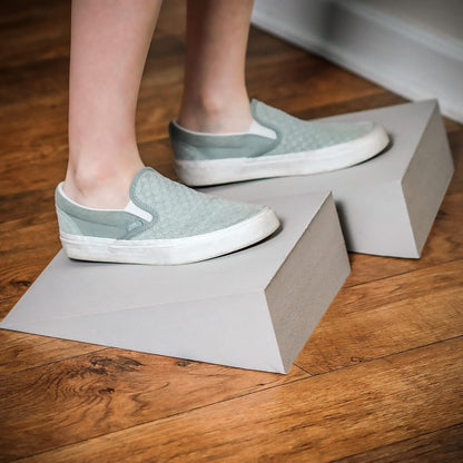 12" Foam Incline Stretch Wedge - Set of 2 - (Dove Gray)