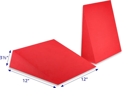 12" Foam Incline Stretch Wedge - Set of 2 - (Dove Gray)