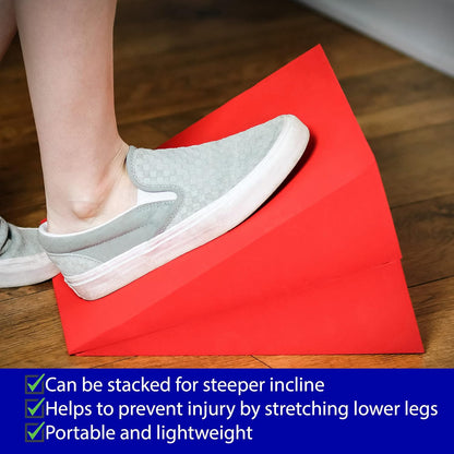 12" Foam Incline Stretch Wedge - Set of 2 - (Dove Gray)