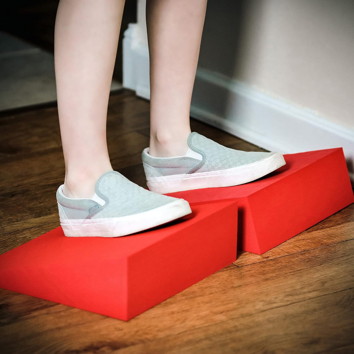 12" Foam Incline Stretch Wedge - Set of 2 - (Dove Gray)