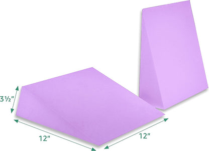12" Foam Incline Stretch Wedge - Set of 2 - (Dove Gray)
