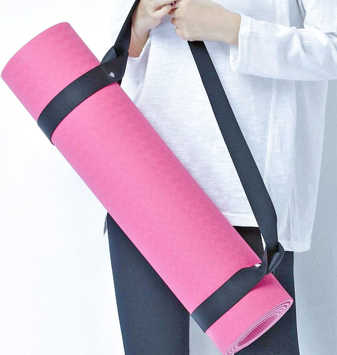 1Pcs Adjustable Yoga Mat Strap Multi-Purpose Straps Easy-Cinch Yoga Mat Sling