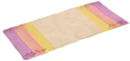 Jaipur art & Rugs Cotton Yoga Mat - Eco-Friendly Hand-Woven Rug - Non Slip & Thick (24”x72”x5mm) for Everyday Fitness at Home - Comfortable Extra-Long