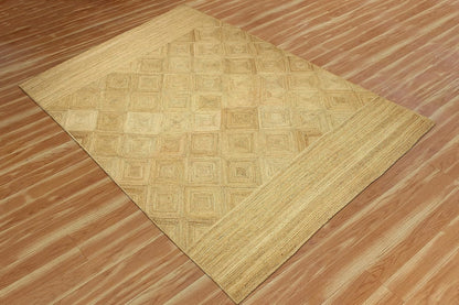 Premium Quality Jute Rug 2x3 Kilim Area Rug Hand Braided Jute Geometric Pattern Beige Hand Woven Boho Flatweave Carpet Indoor Outdoor Rugs for Kitchen Garden Yoga Mat - Colors A