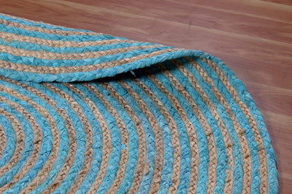 Premium Quality Jute Rug 2x3 Kilim Area Rug Hand Braided Jute Geometric Pattern Beige Hand Woven Boho Flatweave Carpet Indoor Outdoor Rugs for Kitchen Garden Yoga Mat - Colors A