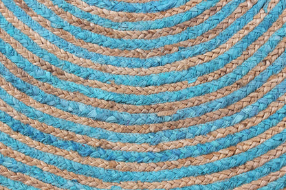 Premium Quality Jute Rug 2x3 Kilim Area Rug Hand Braided Jute Geometric Pattern Beige Hand Woven Boho Flatweave Carpet Indoor Outdoor Rugs for Kitchen Garden Yoga Mat - Colors A
