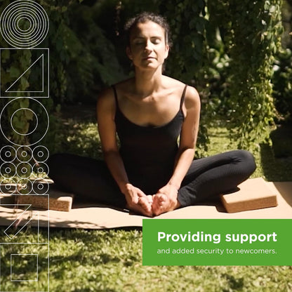 Cork Yoga Block | Non-Toxic, Alternative To Foam Yoga Blocks | Odorless, Soft, Non-Slip, Workout & Exercise | Yogi Gift Accessories | Men & Women | Eco Friendly, Sustainable