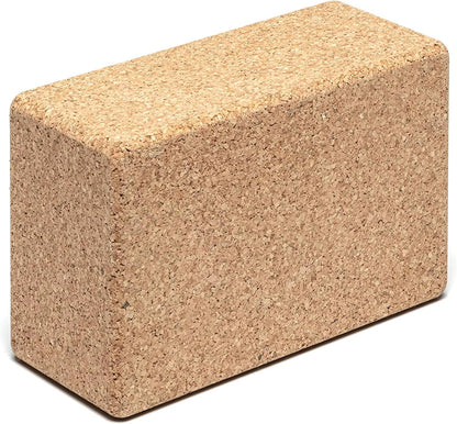 Cork Yoga Block | Non-Toxic, Alternative To Foam Yoga Blocks | Odorless, Soft, Non-Slip, Workout & Exercise | Yogi Gift Accessories | Men & Women | Eco Friendly, Sustainable