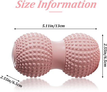 Peanut Massage Ball, Firm Textured Back Roller for Trigger Points