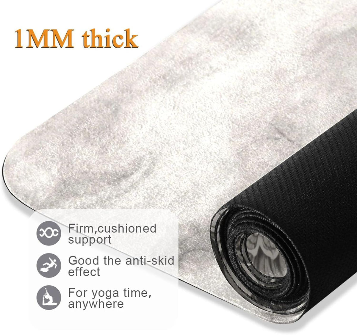 Grey Dragon hot yoga mat for men printed, non slip, non slip yoga towel with bag tapete para ejercicio 71x26 inches