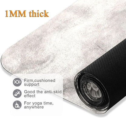 Grey Dragon hot yoga mat for men printed, non slip, non slip yoga towel with bag tapete para ejercicio 71x26 inches